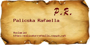 Palicska Rafaella névjegykártya